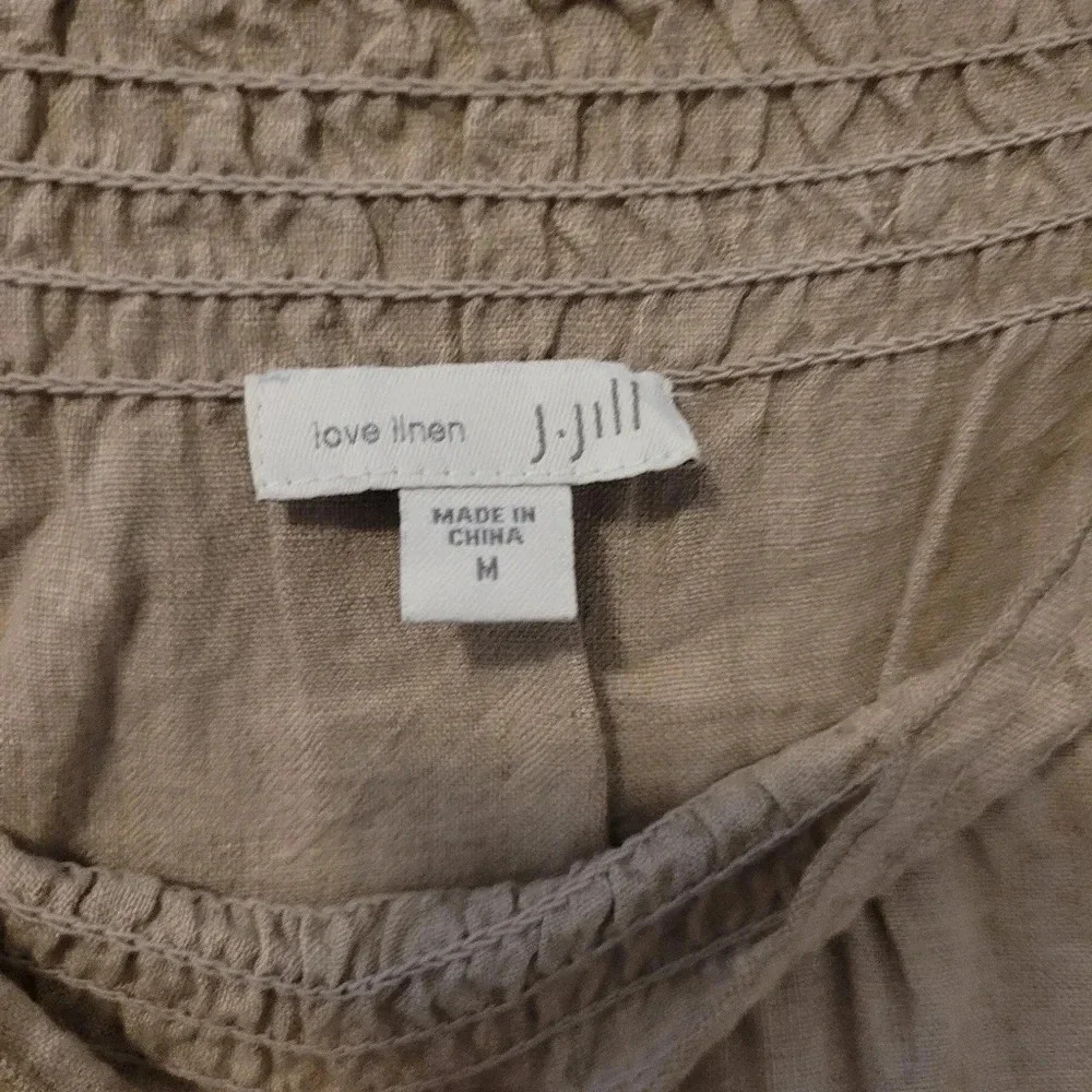 J. Jill Cream Boho Peasant Midi Dress - Picture 6 of 8